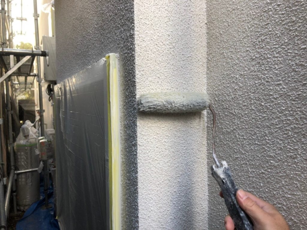 菊月塗装工業中塗り工程