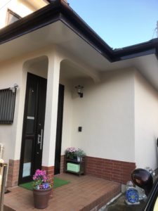 菊月塗装工業上塗り玄関