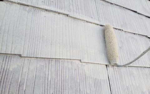 屋根下塗り