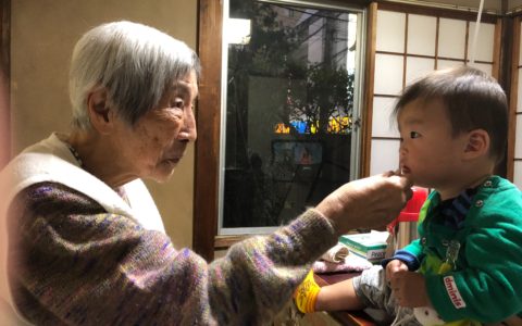 祖母と息子
