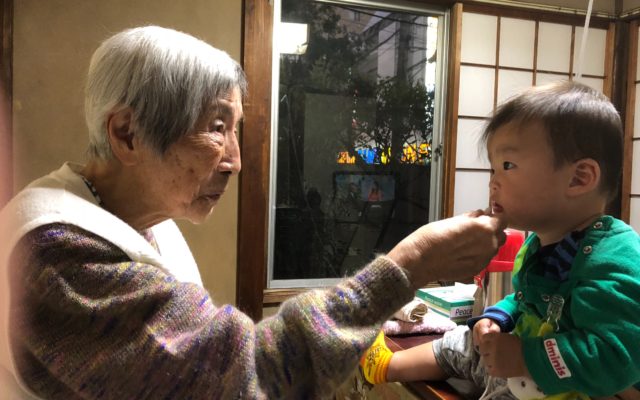 祖母と息子